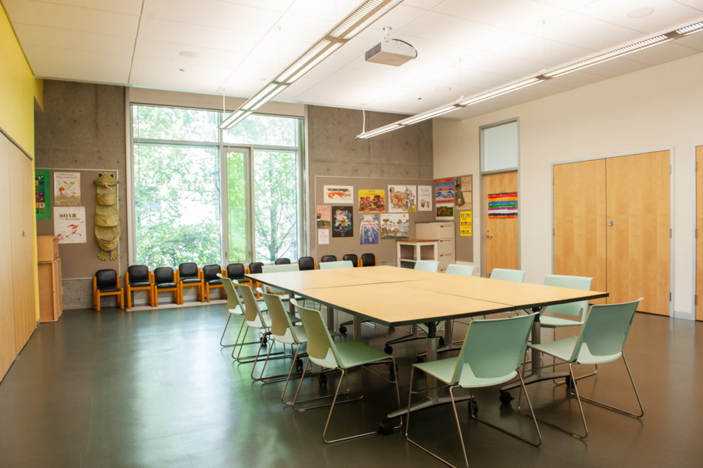 Program room at Tommy Douglas Library